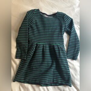Gymboree Navy and Green Striped long Sleeve Dress
